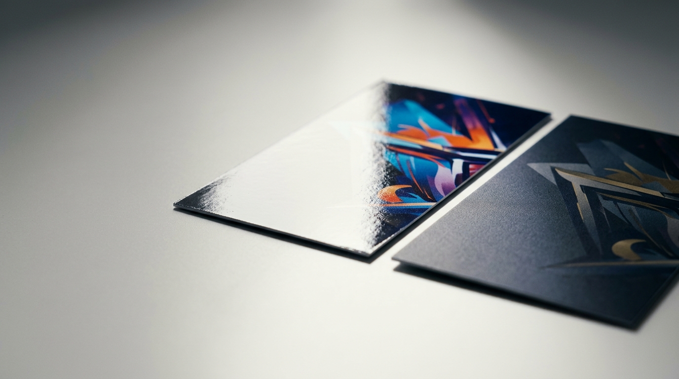 Глянцева чи матова ламінація: що краще для візиток і каталогів?